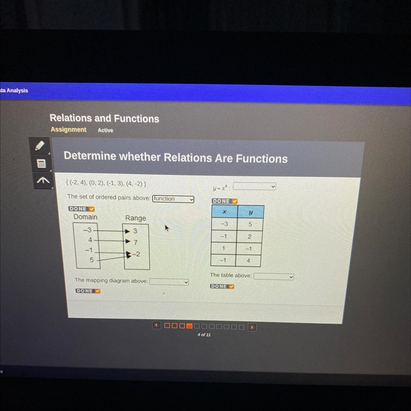 Help quick please it’s determine whether relations are functions-example-1