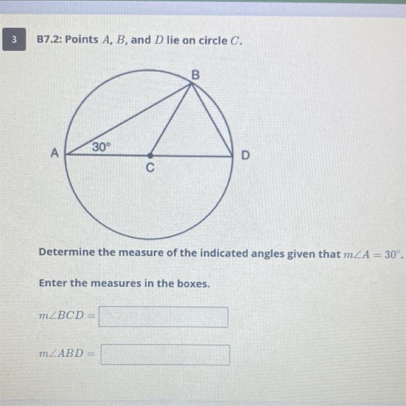 Determine the measure of the indicated angles given that m-example-1