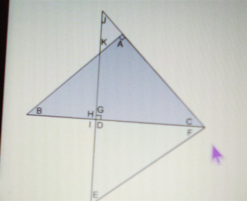 select the correct answer. and the figure, angle k measures 45°. what is the measurement-example-1