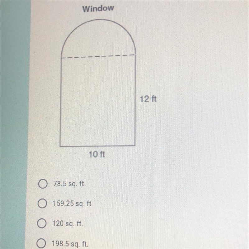 You decide to install a new window in your bedroom. What is the area of the wall you-example-1