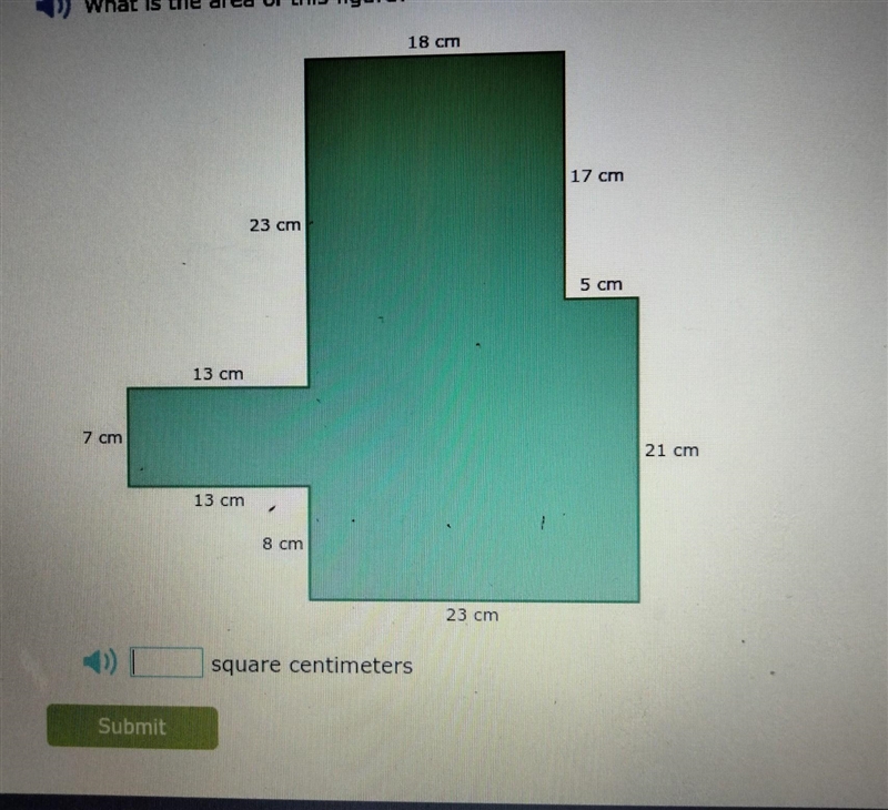 NO LINKS! Part 20 What is the area of this figure? ​-example-1