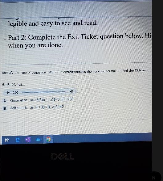 Identify the type of sequence. Write the explicit formula, then use the formula to-example-1