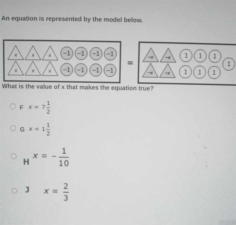 What us the value of x that makes the equation true?-example-1