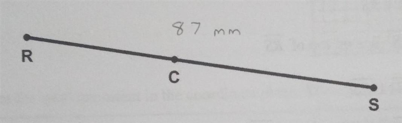 In the image below, point C lies on segment RS. Use your ruler to help dilate RS using-example-1