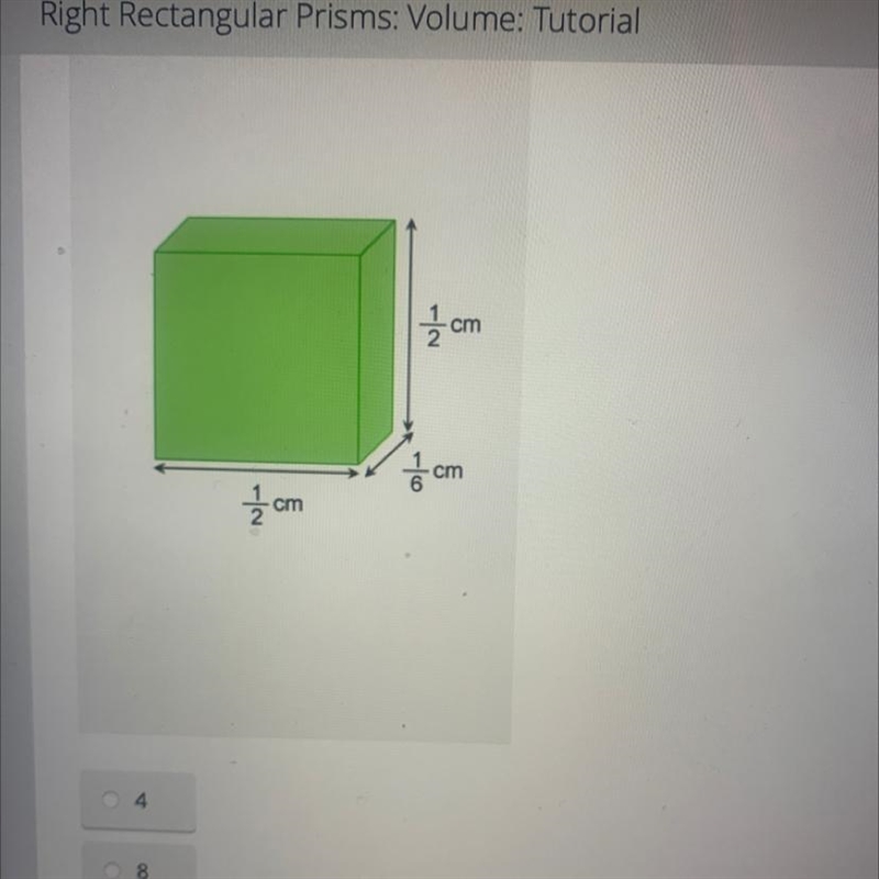 how many cubic blocks with a side length of 1/6 cm are needed to fill the volume of-example-1