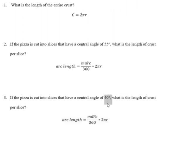 A large pizza has a diameter of 14 inches and can be cut into equal slices.-example-1