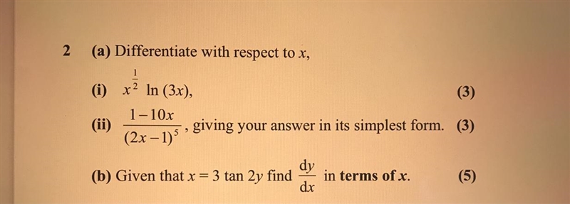 Don’t get part ii of this question ? I needed help with this, please help me as I-example-1