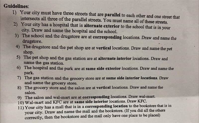 I need help please! I need help on my buildings placement-example-1