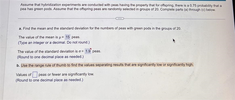 Assume that hybridization experiments are conducted with peas having the property-example-1