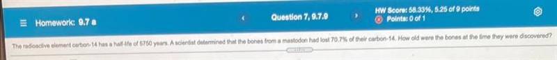 The bones were about ___ years old. Round to the nearest integer as needed.-example-1