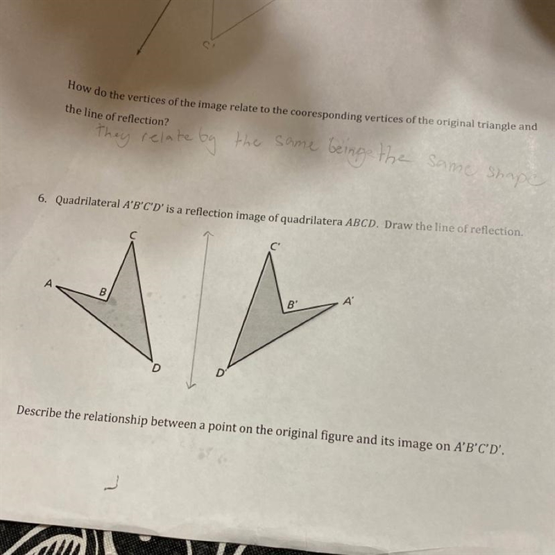 How do I describe the relationship between a point on the original figure and it’s-example-1