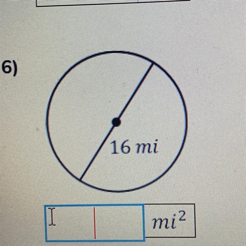 The area of the circle-example-1