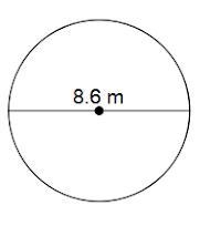 CHAPTER 8 NEED HELP!!!! Find the area of each. Use your calculator's value of [pi-example-1