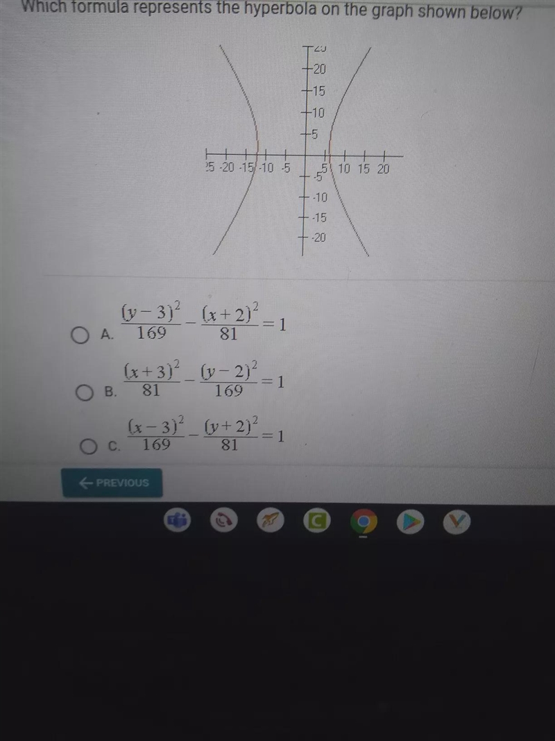 - 1 (1-3)2_(x + 2) O A. 169 81 (x+3)² (v- 2)² ( 2 OB. 81 169 1 (x-3) [v+2) 169 81 = : 1 O-example-1