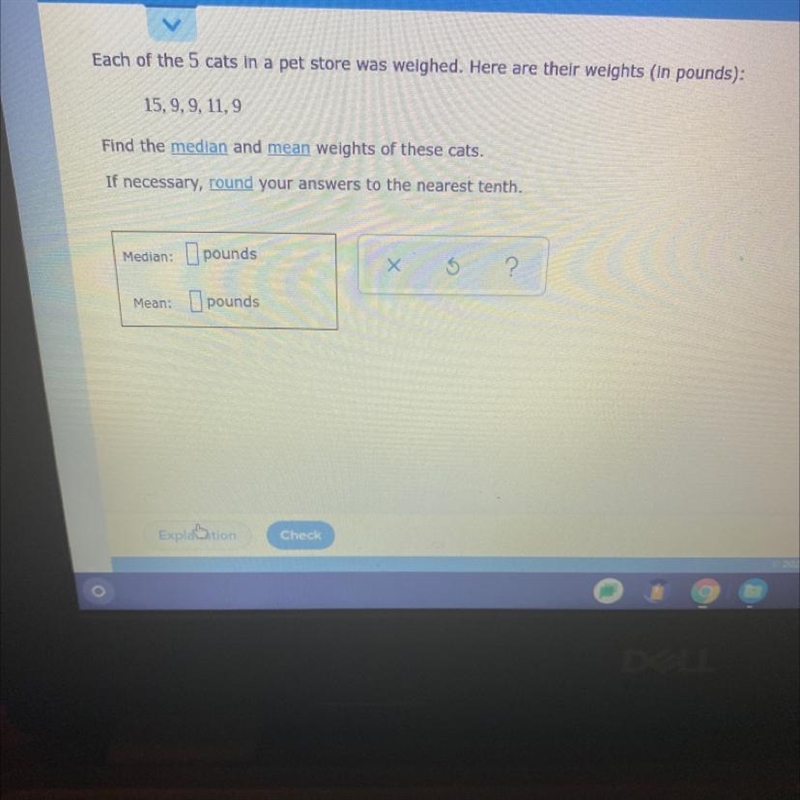 Each of the Five cats and a pet strobe was weighed here are their weights in pounds-example-1