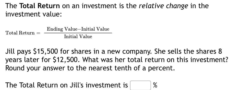 Jill pays $15,500 for shares in a new company. She sells the shares 8 years later-example-1