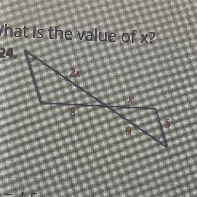 What is the value of x-example-1