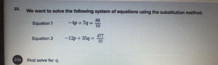 Solve for q plz help question is in pic-example-1