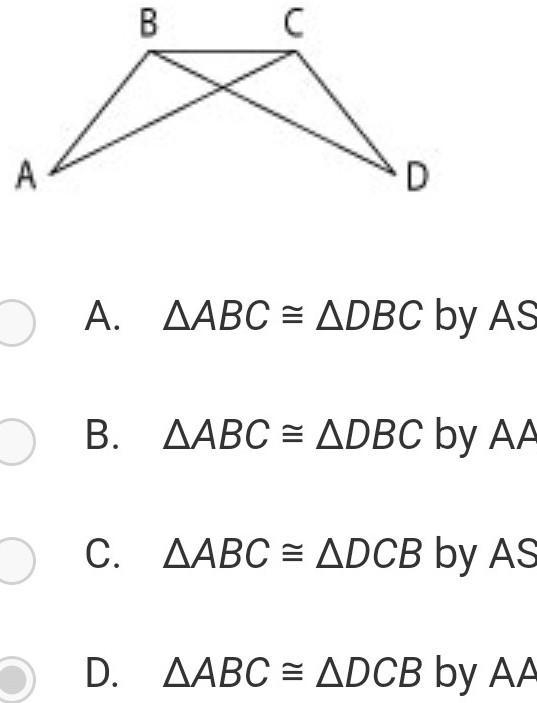 Name a pair of overlapping congruent triangles in the diagram. State whether the triangles-example-1