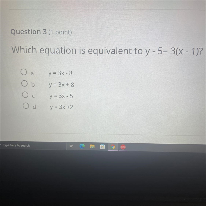 Pick an 1 answer from bellow which on is equivalent to the equation given-example-1