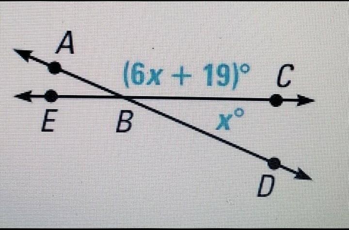 For the diagram, find the following measures: X=???-example-1