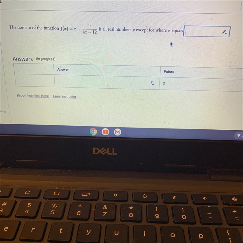 9The domain of the function f(x) = x +42 - 12is all real numbers a except for where-example-1