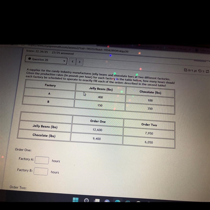 Order two is the same as order one. I have been trying for so long just to get help-example-1