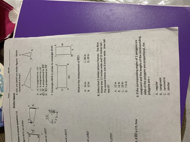 Can you help on 7-9 Please this is due tomorrow-example-1