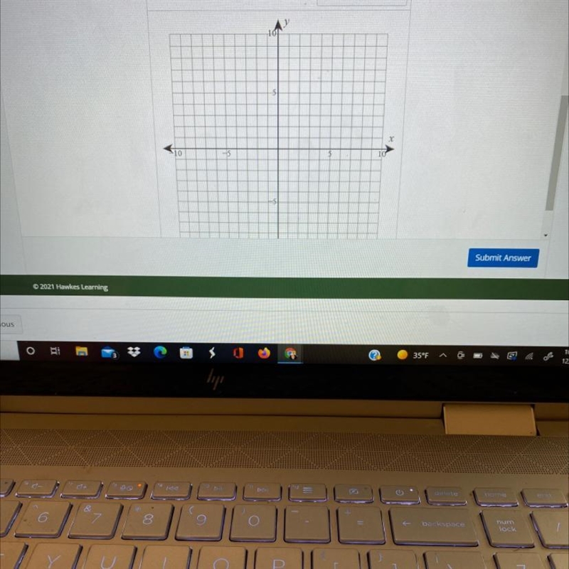 Graph the following equation by plotting two points.y + 4 = -3(x - 6)-example-1