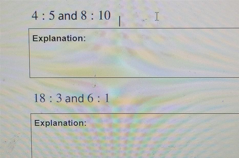 Each of these is a pair of equivalent ratios for each pair explain why they are equivalent-example-1