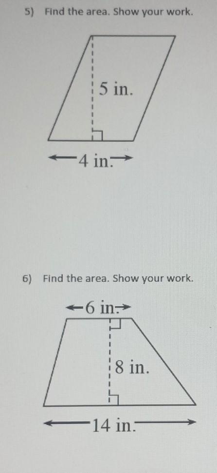 Plsss help!!!!! #5 #6​-example-1