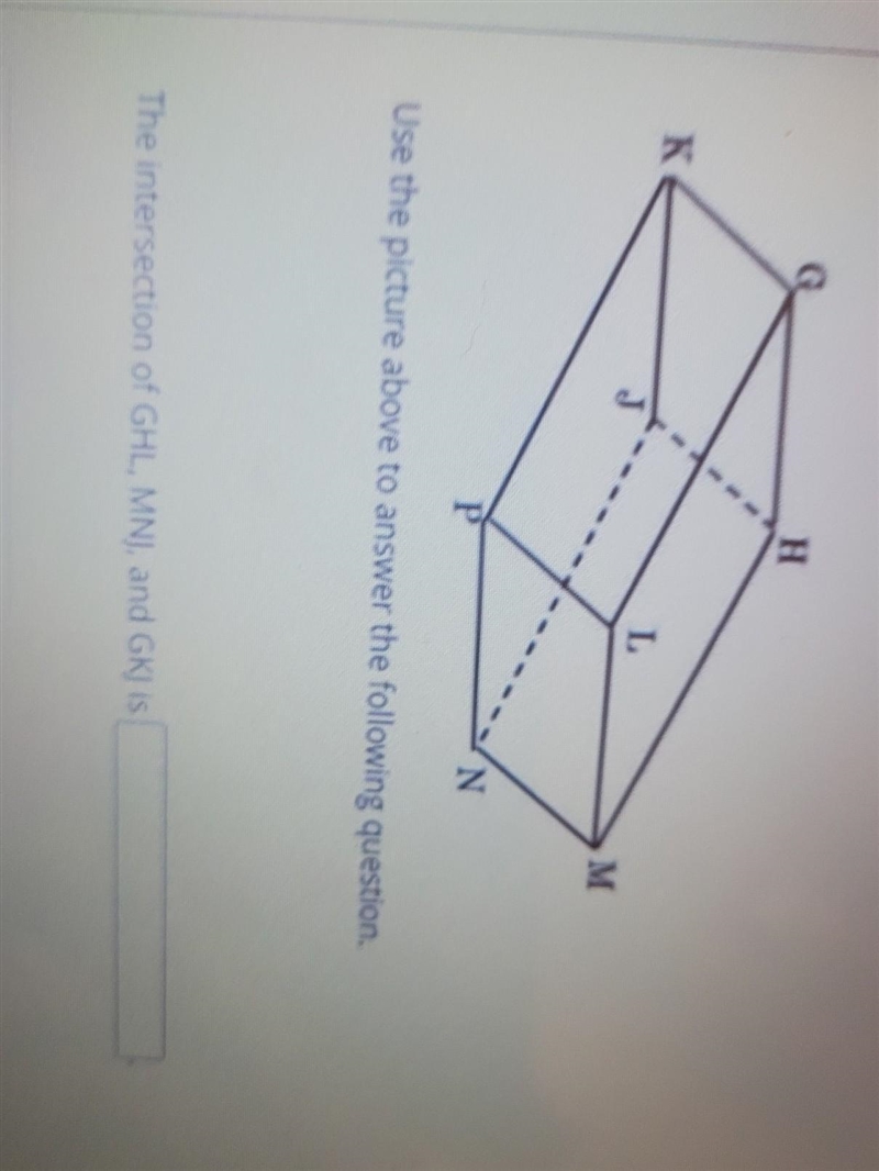 The intersection of GHL, MNJ, and GKJ is​-example-1