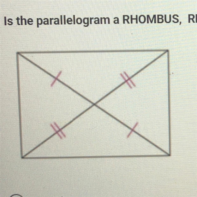 Is the parallelogram a RHOMBUS, RECTANGLE or NEITHER?-example-1