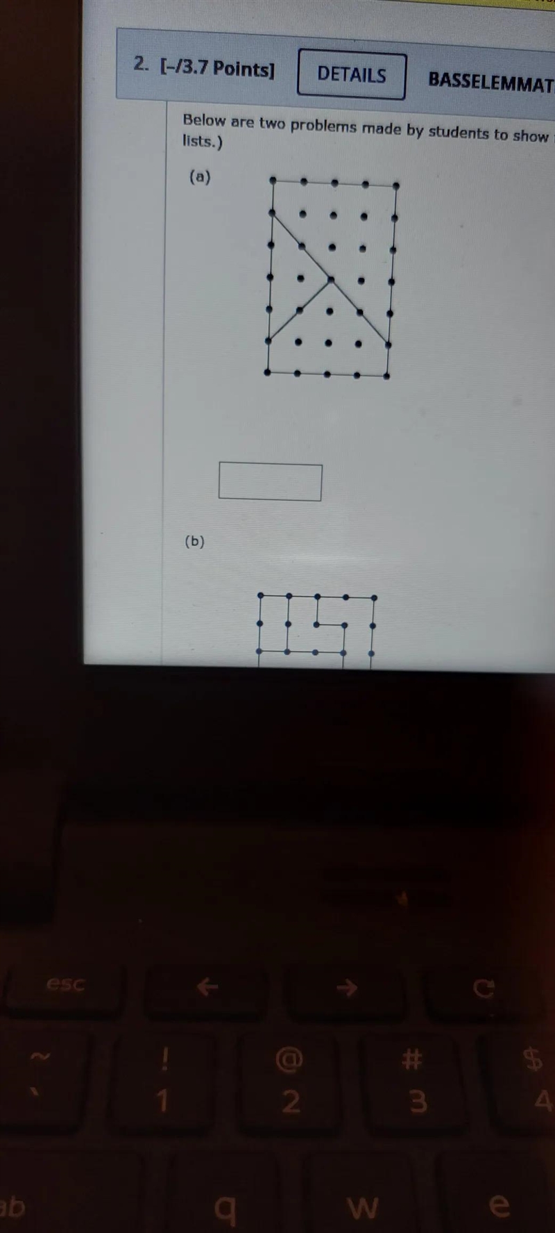 Below are two problems made by students to show fractional parts of a unit. Determine-example-1