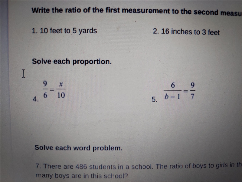 Write the ratio of the first measurement. make sure to simply if possible-example-1