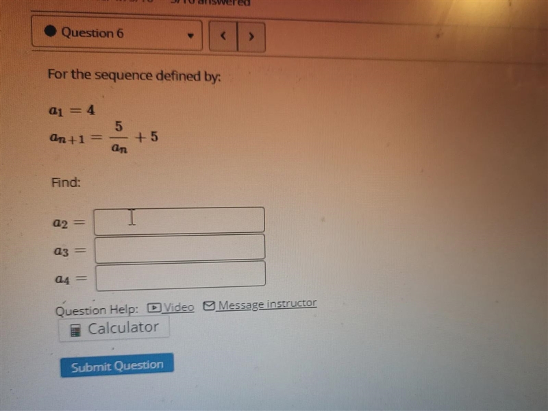 I have to define the sequence based on the 1st term picture included-example-1