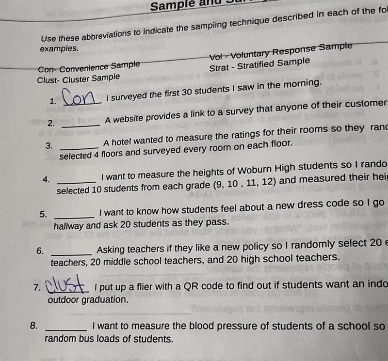 I want to measure the blood pressure of students of a school so I selected 2 random-example-1