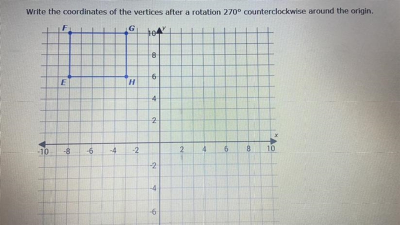 Write the coordinates of the vertices after a rotation 270º counterclockwise around-example-1