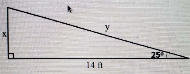 Solve for X and Y. Then find the perimeter of the triangle. Round your answers to-example-1