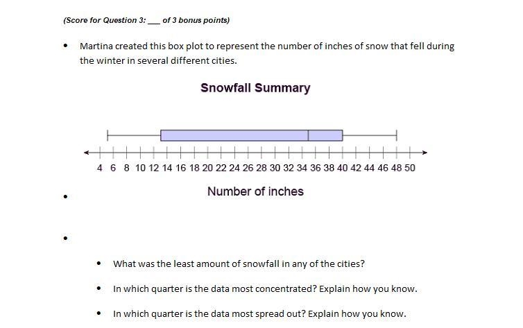 PLEASE HELP ASAP 100 POINTS⦁ Martina created this box plot to represent the number-example-1