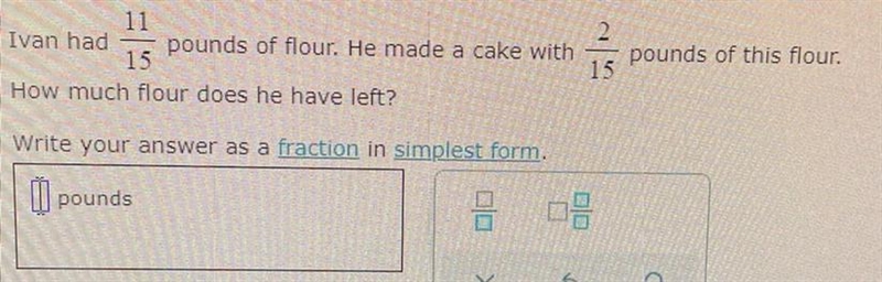 Word problem involving addition or subtraction of fractions with the same denominator-example-1