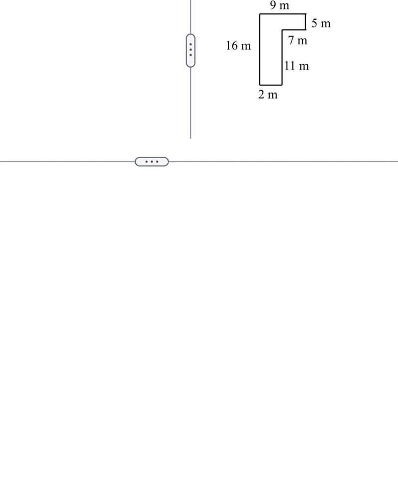 Find the area of the perimeter and the area of the following figure.-example-1