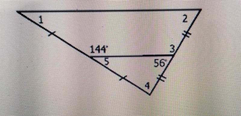 I need help find the measures of angles 1,2,3,4 &5-example-1