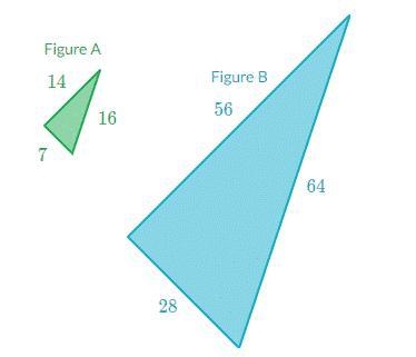 What is the scale factor from Figure A to Figure B?-example-1