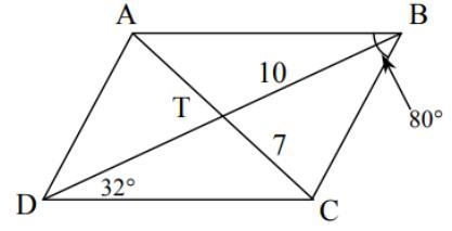 Use the properties of the parallelogram drawn to find m-example-1