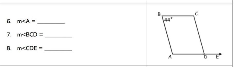 Find the values of the missing sides in the parallelogram given.-example-1