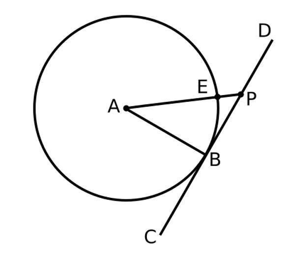 If line PB is tangent to Circle A and Find ABP :_____ Find APB :_____-example-1