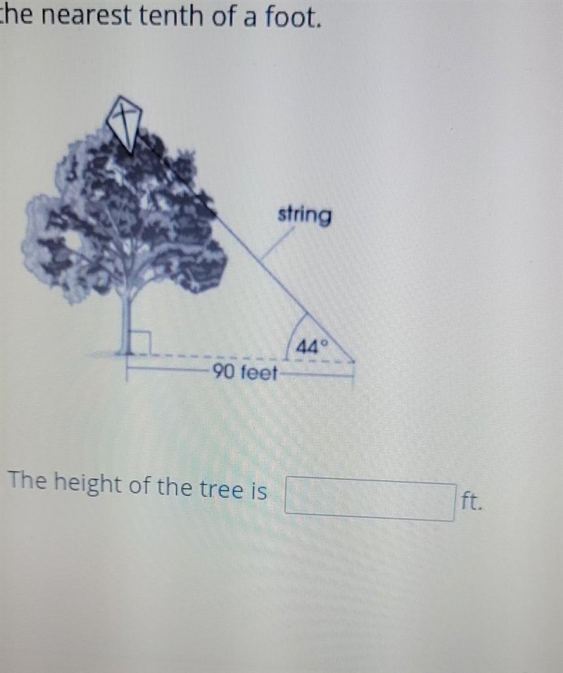 Susan is flying a Kite, which gets caught in the top of tree. Use the diagram to estimate-example-1