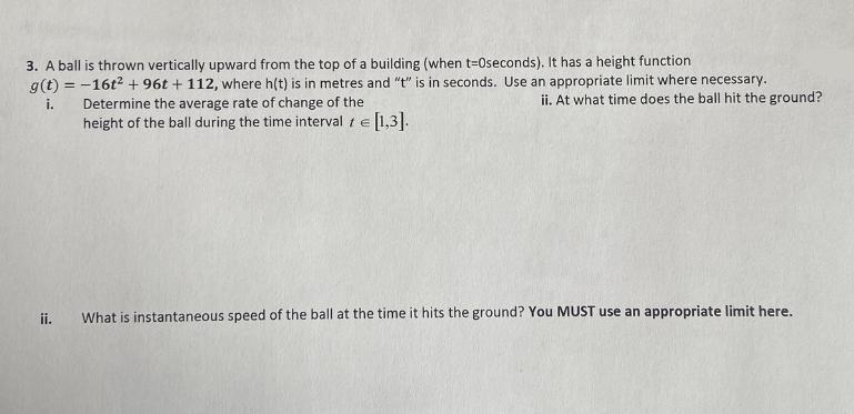 Grade 12 calculus please help with question 3. i) ?image attached much appreciated-example-1