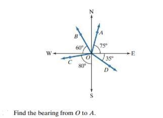 Please help me find the bearing in this problem, thank you!-example-1